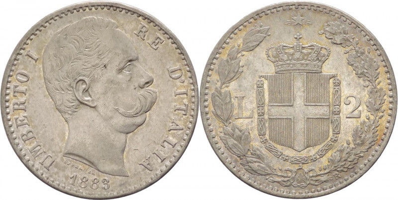 Regno d'Italia - Umberto I (1878-1900) - 2 lire 1883 - Gig. 27 - Ag
mBB



...