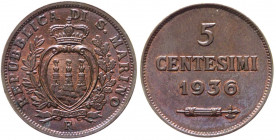 San Marino - vecchia monetazione - 5 centesimi 1936 - KM# 12 - Cu
FDC



SHIPPING ONLY IN ITALY - SPEDIZIONE SOLO IN ITALIA