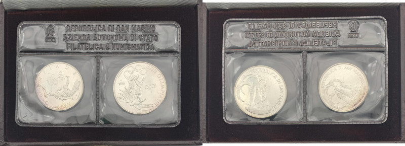 San Marino - Nuova Monetazione (dal 1972) Dittico 500 e 1000 Lire “XXIII Olimpia...