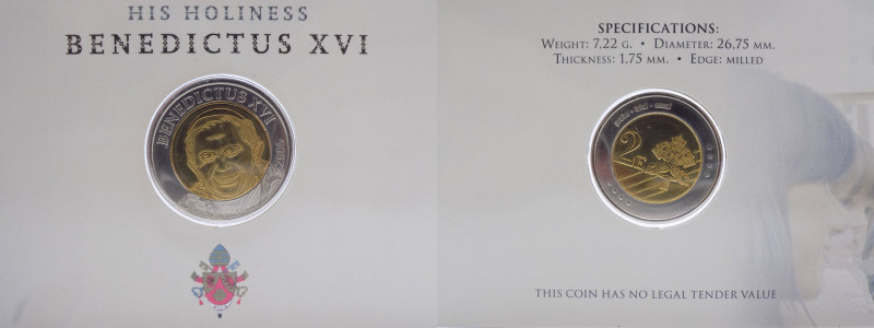 Città del Vaticano - Benedetto XVI, Ratzinger (2005-2013) - moneta di "prova" 20...