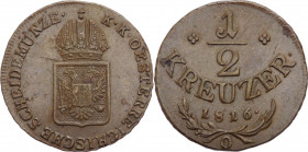 Austria - Francesco I (1804-1835) 1/2 Kreuzer 1816 O - Cu
SPL+



SHIPPING ONLY IN ITALY - SPEDIZIONE SOLO IN ITALIA