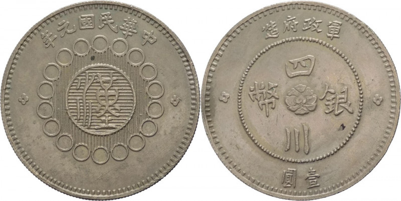 Cina - Repubblica - Szechuan - 1 Dollaro anno 1 (1912) - cfr Y.#456 - NICKEL - g...