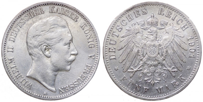 Germania - German States - Prussia - Wilhelm II (1888-1918) 5 Mark 1901 A - KM 5...