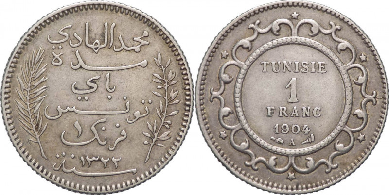 Tunisia - Muhammad IV (1902-1906) - 1 franco 1904 - KM# 231 - Ag
BB



SHIP...