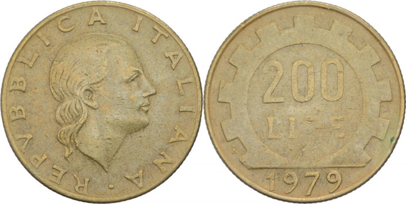 Repubblica Italiana - Monetazione in Lire (1946-2001) 200 Lire "Lavoro" 1979 Tes...