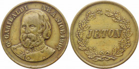 Italia - Giuseppe Garibaldi (1807-1882) Gettone souvenir a ricordo della nascita - Ottone - gr. 4,04 - Ø mm22
BB



SHIPPING ONLY IN ITALY - SPED...