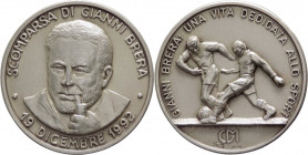 Italia - medaglia a tema Gianni Brera: Una Vita dedicata allo sport - Scomparsa di Gianni Brera - 19 Dicembre 1992 - Ag .925 - gr.15,28 - Ø mm32
FDC...