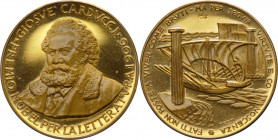 Italia - medaglia a tema Fatti non foste a viver come brvti, ma per servir virtvte e conoscenza - Premio Nobel per la Letteratvra 1906 - Giosve' Cardu...