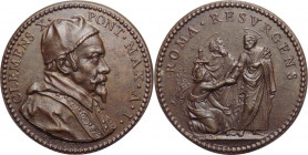 Medaglia - Clemente X, Atieri (1670-1676) Elezione al pontificato Anno I° 1670 - Bartolotti p. 76 - Ae - gr.17,5 - Ø mm31 - RICONIO POSTUMO
FDC


...