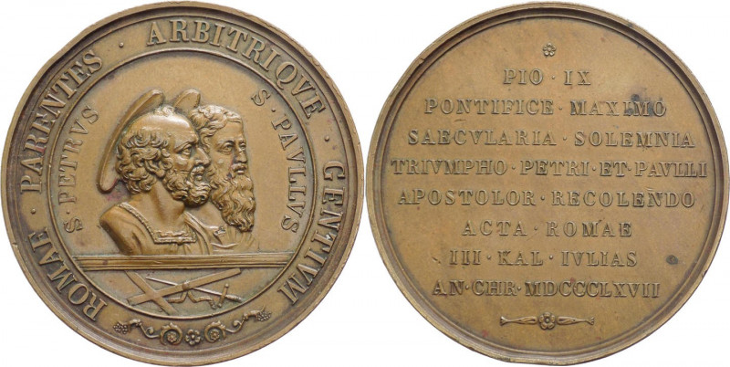 Medaglia - Pio IX (Giovanni Maria Mastai Ferretti) 1846-1878 - 18°Centenario del...