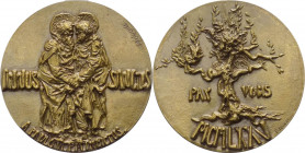 Paolo VI, Montini (1963-1978) - medaglia straordinaria emessa nel 1975 commemorativa dell'inidizione dell'Anno Santo (1975) Opus Senesi - Macri Marile...