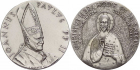 Medaglia - Giovanni Paolo II (Karol Woityla) 1978-2005 - A.XV “Viaggio in Spagna Congresso Eucaristico 12/06/1993 - Ag - RARA - gr. 20,60 - Ø mm35
FD...