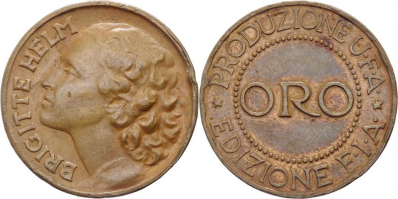 Italia - gettone Edizione F.I.A. anni '50 Brigitte Helm - 4,23 gr; 23 mm - Ae
S...