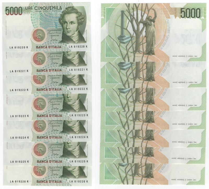 Repubblica Italiana (dal 1946) - Monetazione in lire (1946-2001) - 5000 lire Bel...