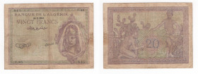 Algeria - Banca dell'Algeria - 20 Franchi 23/02/1943 - "Occupazione Alleata" - Serie T88 n°614 - P92a - Pieghe / Strappi
n.a.



SHIPPING ONLY IN...