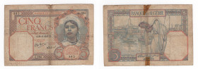 Algeria - Banca dell'Algeria - 5 Francs 21/06/1941 - Serie C5261 n°803 - P77 - Pieghe / Macchie / Scotch
n.a.



SHIPPING ONLY IN ITALY - SPEDIZI...