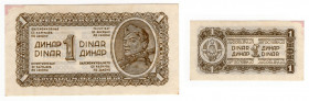 Jugoslavia - Democrazia federale (1943-1945) - 1 dinar - 1944 - P# 48 - macchie
mSPL



SHIPPING ONLY IN ITALY - SPEDIZIONE SOLO IN ITALIA