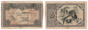 Spagna - Banca di Spagna (Bilbao) - 25 Pesetas 1937 "Guerra Civile" - N°184084 - P#S563 - Pieghe / Macchie
n.a.



SHIPPING ONLY IN ITALY - SPEDI...