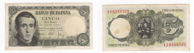 Spagna - Banca di Spagna - 5 Pesetas 1951 "Jaime Balmes" - N°1J6346525 - P140a - Pieghe / Macchie
n.a.



SHIPPING ONLY IN ITALY - SPEDIZIONE SOL...