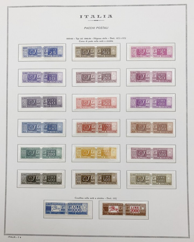 Foglio Marini Raccolta serie completa di francobolli Italia - foglio n. f4
n.a....