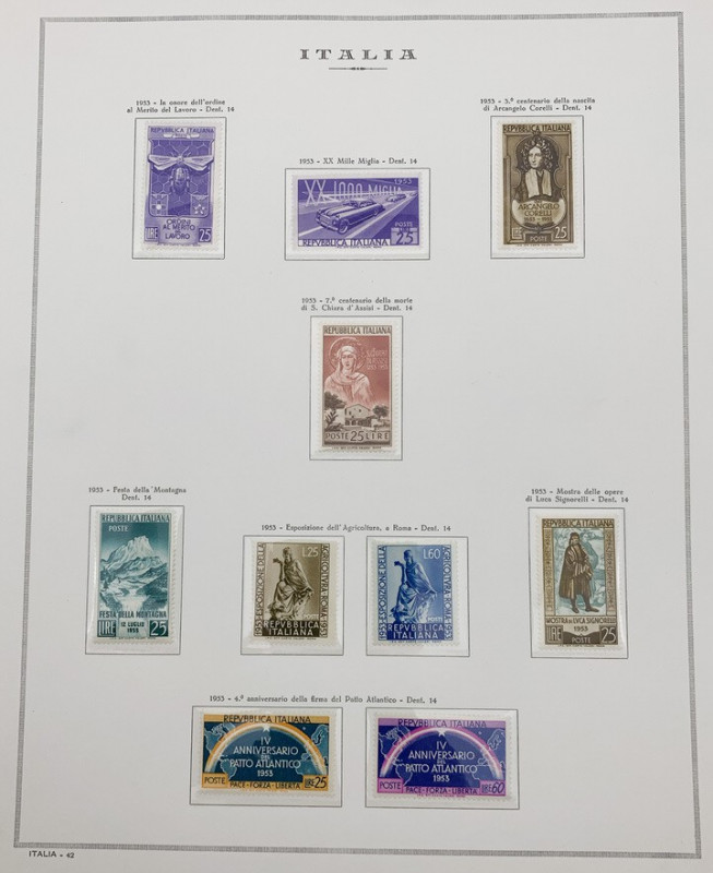 Foglio Marini Raccolta serie completa di francobolli Italia - foglio n.42
n.a....