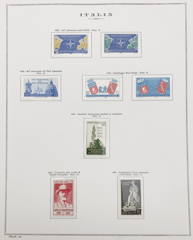 Foglio Marini Raccolta serie completa di francobolli Italia - foglio n.53
n.a....