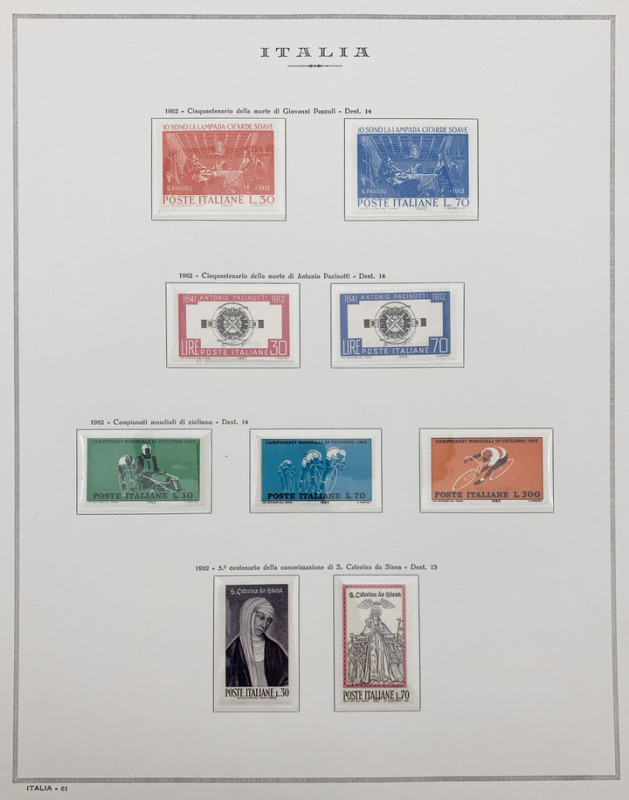 Foglio Marini Raccolta serie completa di francobolli Italia - foglio n.61
n.a....