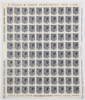 Foglio integro di 100 francobolli da lire 1 serie "Siracusana" - integro, filigrana a stelle
n.a.



WORLDWIDE SHIPPING - SPEDIZIONE IN TUTTO IL ...