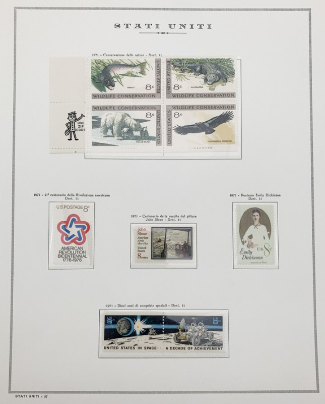 Foglio Marini Raccolta serie completa di francobolli USA - foglio n.57
n.a.

...