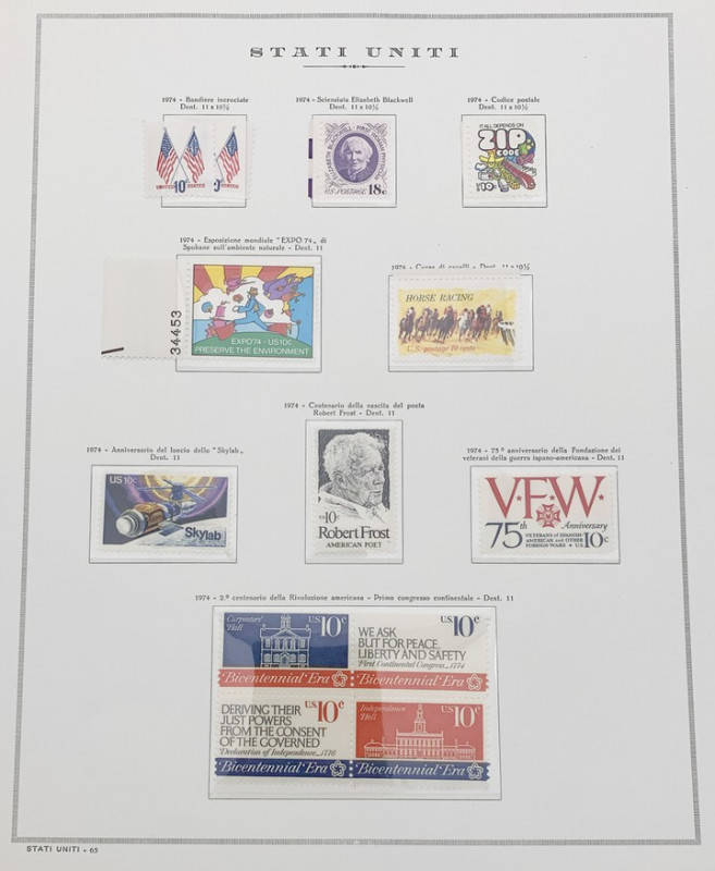 Foglio Marini Raccolta serie completa di francobolli USA - foglio n.65
n.a.

...