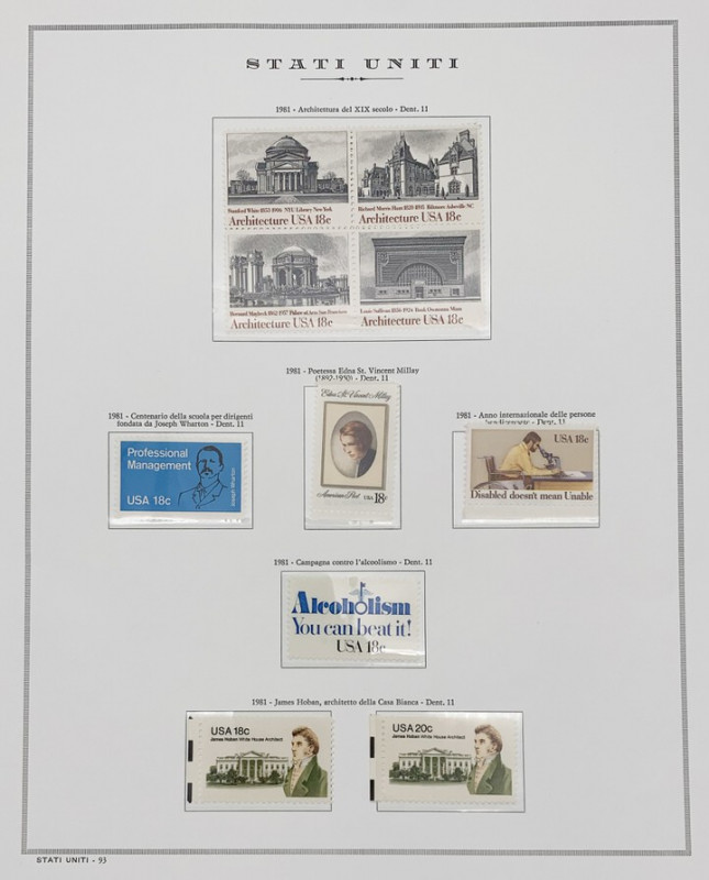 Foglio Marini Raccolta serie completa di francobolli USA - foglio n.93
n.a.

...