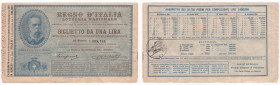 Regno d’Italia - Biglietto Lotteria Nazionale da 1 Lira 1891 a favore dell’Esposizione di Palermo ; N°1,699,185
qSPL



SHIPPING ONLY IN ITALY - ...