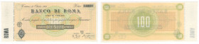 Banco di Roma - Sede di Torino - Assegno da 100 lire 1944 "FIAT" circolante nella RSI con firma di Giovanni Agnelli - Periziato Cavedoni - ALCUNI ESEM...