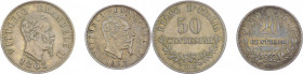 Regno d’Italia - Vittorio Emanuele II - lotto di 2 monete da 50 e 20 centesimi
n.a.



SHIPPING ONLY IN ITALY - SPEDIZIONE SOLO IN ITALIA