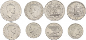 Regno d’Italia - Vittorio Emanuele II (1900-1936) - Lotto di 4 monete: 20 centesimi Impero 1936 RARA ; 50 centesimi Impero 1936 RARA; 1 Lira Impero 19...