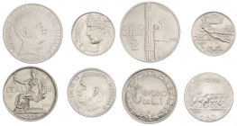 Regno d’Italia - Vittorio Emanuele III (1900-1943) Lotto 4 monete: 20 centesimi 1921 Libertà Librata - 50 Centesimi 1920 Leoni - Buono da 1 Lira 1922 ...