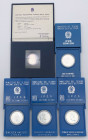 Repubblica Italiana (dal 1946) - Monetazione in lire (1946-2001) - lotto di 5 pezzi da 500 lire celebrative in folder e scatole originali - Ag
FDC
...