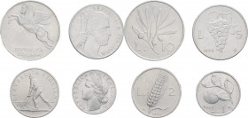 Monetazione in Lire (1946-2001) Lotto n.4 monete serie 1948 composta da 1 Lira "Arancia - 2 Lire "Spiga" - 5 Lire "Uva" - 10 Lire "Ulivo"
BB/BB+

...