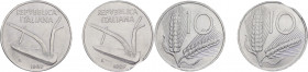 Monetazione in Lire (1946-2001) Lotto n.2 monete da 10 Lire "Spiga" 1989 inizio decentramento e 10 Lire "Spiga" 1989 tranciato curvo, NC
FDC



W...