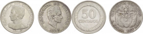 Colombia - Repubblica (dal 1886) - lotto di 2 monete da 50 centavos 1913 e 1948 - Ag
med.BB



SHIPPING ONLY IN ITALY - SPEDIZIONE SOLO IN ITALIA