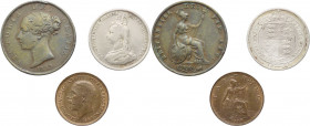 Gran Bretagna - Vittoria (1837-1901) - Giorgio V (1910-1936) - lotto di 3 monete di taglio, anni e metalli vari
med.BB



SHIPPING ONLY IN ITALY ...