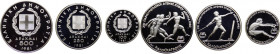 Grecia - Trittico composto da 100 Dracme 1981 - 250 Dracme 1981 - 500 Dracme 1981 commemorativo dei Giochi Europei - Ag - In cofanetto originale
FS
...