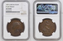 GREAT BRITAIN Victoria (1837-1901) Penny 1855 bronze Gr.18,9. Spink 3948. NGC AU58 BN (n.5787268-033). (Mintage 5273800).