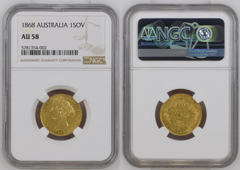 AUSTRALIA Victoria (1837-1901) Sovereign 1868 “SIDNEY” gold Gr.7,99. Marsh A373;...