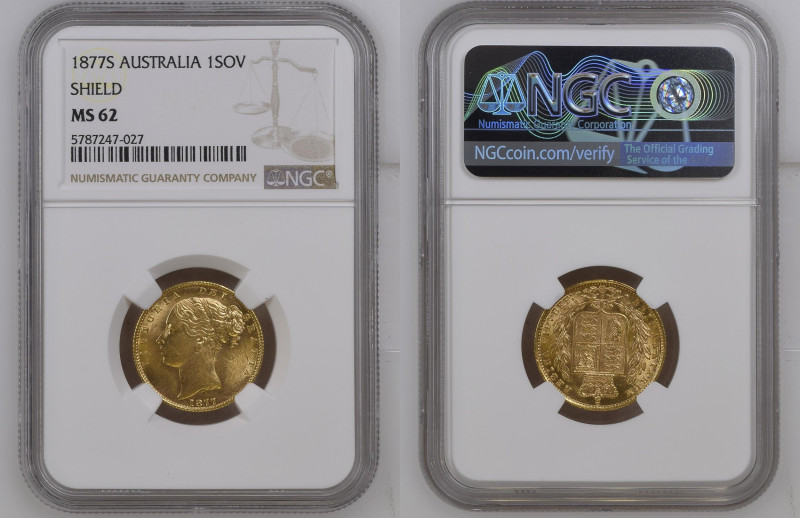 AUSTRALIA Victoria (1837-1901) Sovereign 1877S gold Gr.7,99. “SIDNEY” Spink 3855...