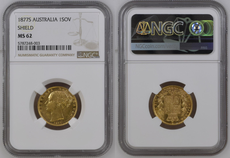 AUSTRALIA Victoria (1837-1901) Sovereign 1877S gold Gr.7,99. “SIDNEY” Spink 3855...