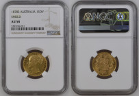 AUSTRALIA Victoria (1837-1901) Sovereign 1878S gold Gr.7,99. “SIDNEY” Spink 3855; Marsh 74. NGC AU58 (n.5787249-021). (Mintage 1259000). Shield revers...
