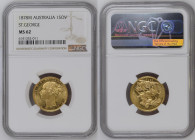 AUSTRALIA Victoria (1837-1901) Sovereign 1878M gold Gr.7,99. “MELBOURNE” Spink 3857; Marsh 100. NGC MS62 (n.6141352-011). (Mintage 2171457). Reverse S...