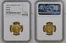 AUSTRALIA Victoria (1837-1901) Sovereign 1881S gold Gr.7,99. “SIDNEY” Spink 3855B; Marsh 77. NGC AU58 (n.5787247-017). Rare. (Mintage  1360000). Mint ...