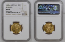 AUSTRALIA Victoria (1837-1901) Sovereign 1882M gold Gr.7,99 "MELBOURNE". Spink 3857A; Marsh 104. NGC MS63 (n.5787247-050). Rare. (Mintage 2093850). S....